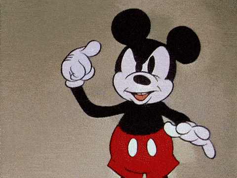 Mickey Maus variiert Stimmhöhe
